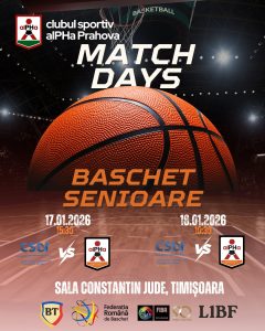 Provocare în Banat: CS alPHa Prahova pleacă la Timișoara pentru dubla confruntare din Liga 1 de baschet feminin