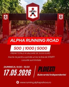 ALPHA RUNNING ROAD: Marea experiență de alergare revine pe Bulevardul Independenței din Ploiești