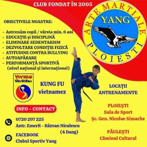 Transformă energia copilului tău în disciplină: Înscrieri la Clubul Sportiv Yang Ploiești